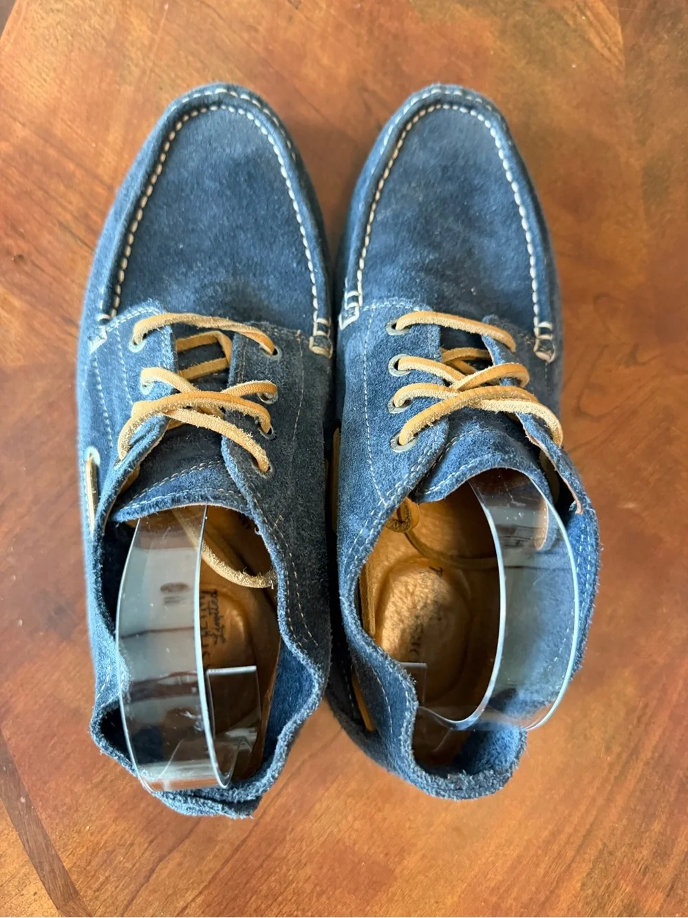 Florsheim Blue Suede Ankle Boots Men’s Size 10 Moccasins Boat Shoes